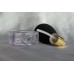 FBNM01 fialový  - plnitelný fialový skleněný flakon na parfém s balónkovým rozprašovačem 