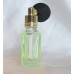 FMB01 zelený  - plnitelný skleněný flakon na parfém s malým balónkovým rozprašovačem