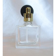 FMB07 krystalový  - plnitelný skleněný flakon na parfém s malým balónkovým rozprašovačem