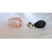 FMBO03 růžový  - plnitelný skleněný flakon na parfém s malým balónkovým rozprašovačem