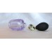 FMBO04 fialový  - plnitelný skleněný flakon na parfém s malým balónkovým rozprašovačem