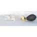 FMB07 krystalový  - plnitelný skleněný flakon na parfém s malým balónkovým rozprašovačem